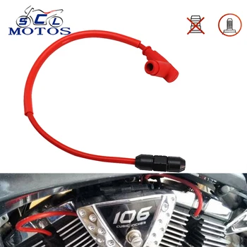 

Sclmotos- Red Motorcycle NGK Spark Plug Cup Ignition Wire for Off-road Motocross Dirt Bike Buggy ATV for Honda for Yamaha KTM
