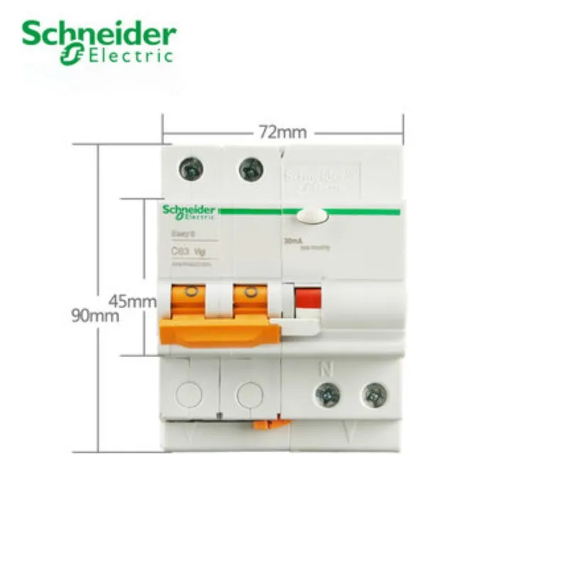 

2P 10A 16A 20A 25A 32A 40A Short Circuit Leakage Protection Circuit Breaker E9 Series EA9R Air Switch