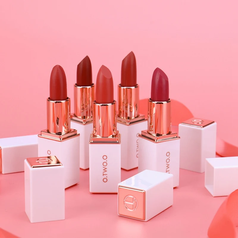 Lipstick Moisturizer 12 Colors Waterproof Long Lasting Lipsticks Lip Pigment Makeup Smooth Lips makeup make up labiales