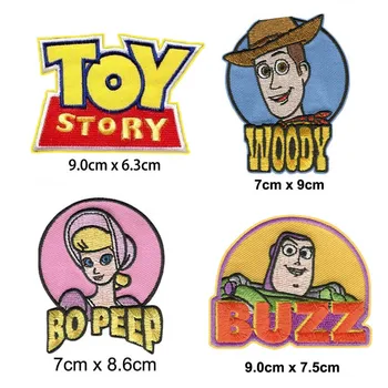 

Animation Movie Toys Story Woody, Buzz embroidered iron on patch, cartoon character jacket clothing DIY accessories