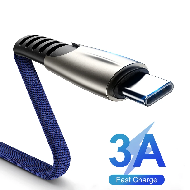 USB Type C кабель 3A для быстрой зарядки передачи данных Usb зарядное устройство Samsung S9 S8