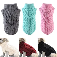 Вязаные жакеты для маленьких собак, свитер для домашних животных, кошек, щенков, пальто, одежда, теплый костюм, одежда для домашних животных, свитер HYD88