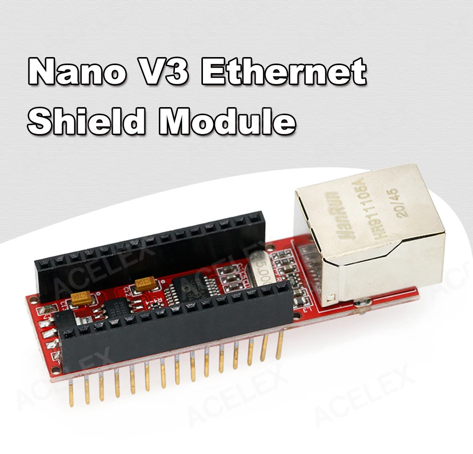 módulo de placa ethernet para arduino nano 3.0