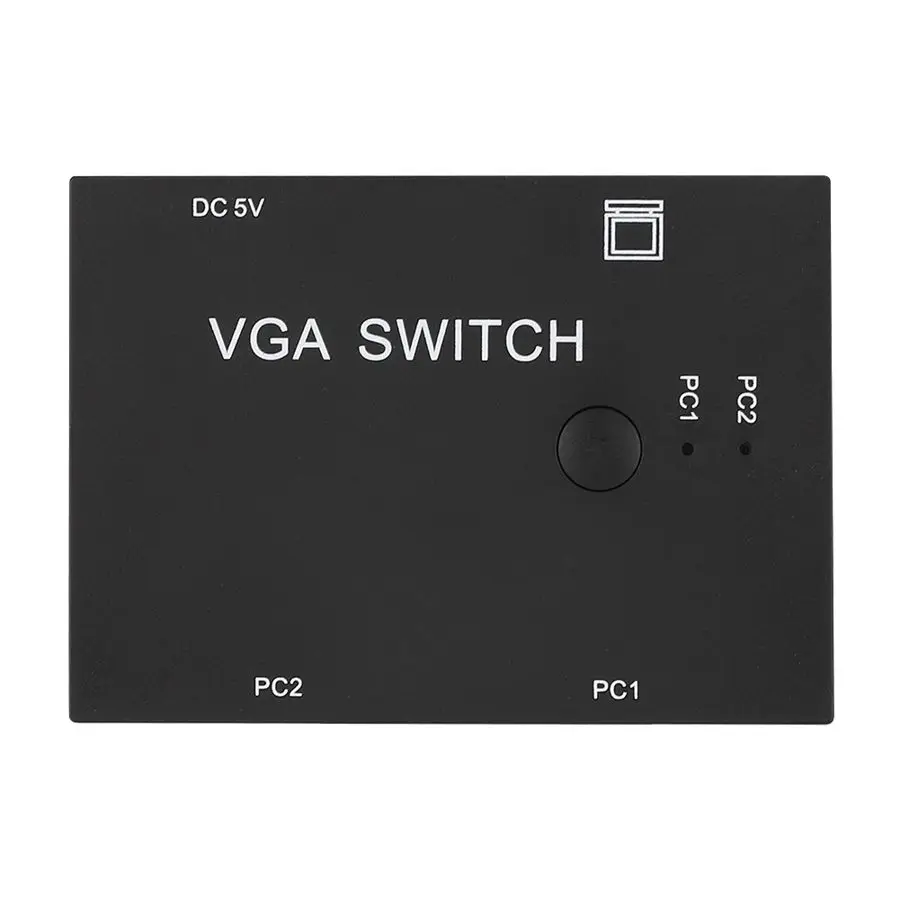 VGA сплиттер аксессуары для компьютера 2 в 1 портовый коммутатор HD Дисплей