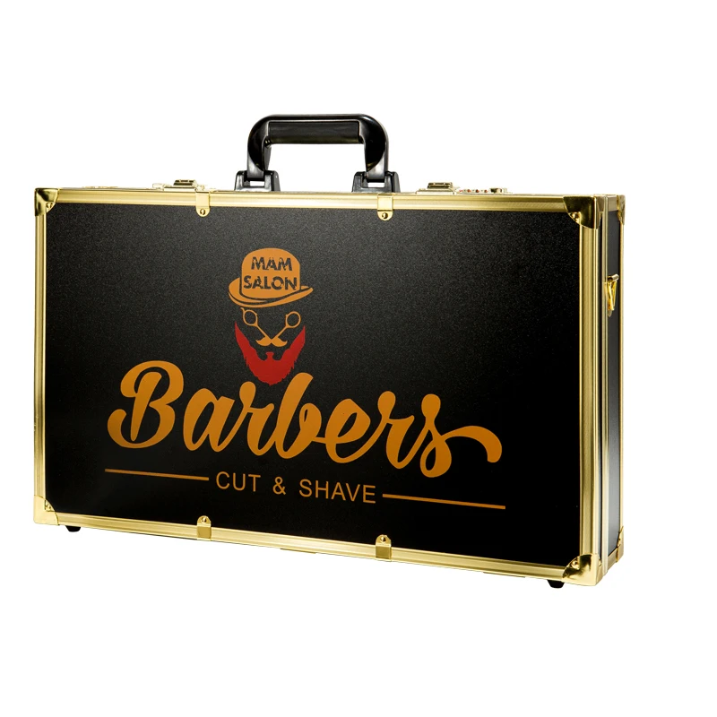 

New luxury hairdressing toolbox portable password hairdressing suitcase scissors box oil head clippers tool storage suitcase