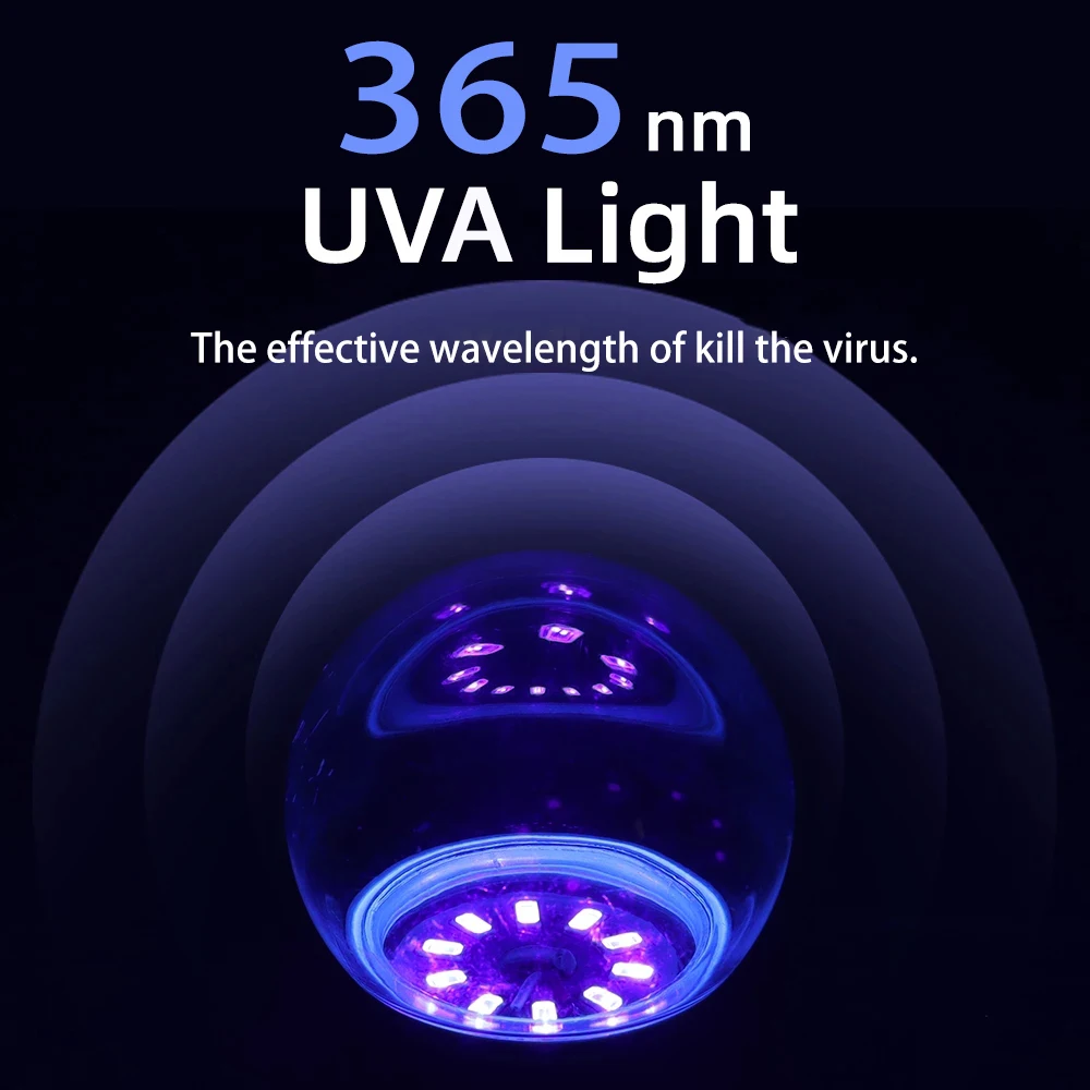 AC110-220V SMD 5730 LED UVA Lamp Bulbs 5W 7W Ultraviolet Desinfection Bulbs E27 UV LED Germicidal Lights UV Sterilizer