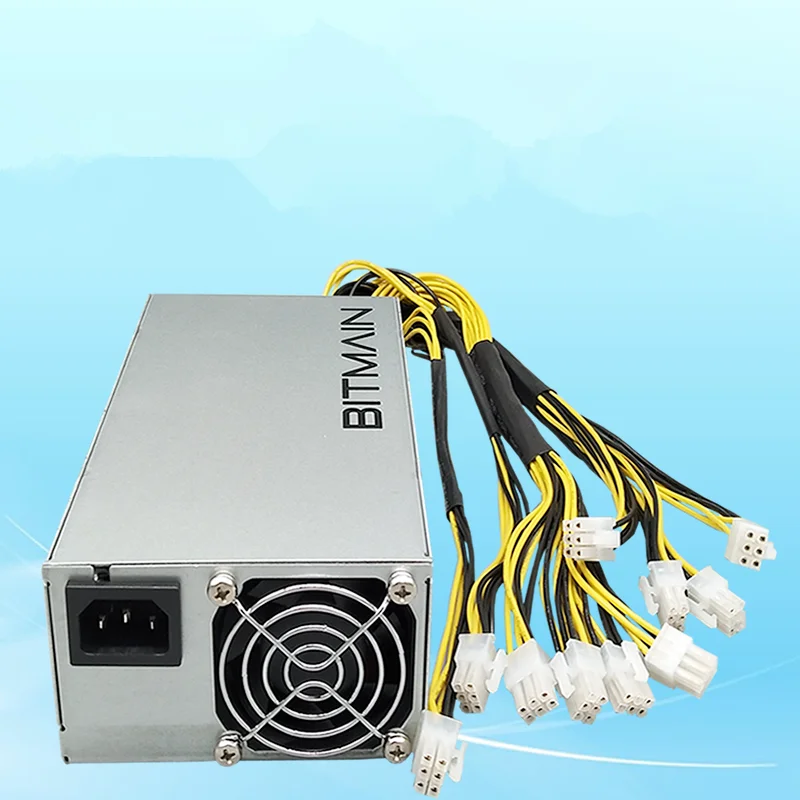 PSU для Bitmain Dragon Storm 10*6P мощность одного канала питания APW3++ S9 L3+ D3 источник питания 1600 Вт