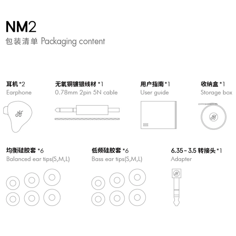 NF Audio NM2 Dual Cavity Dynamic In-ear Monitor