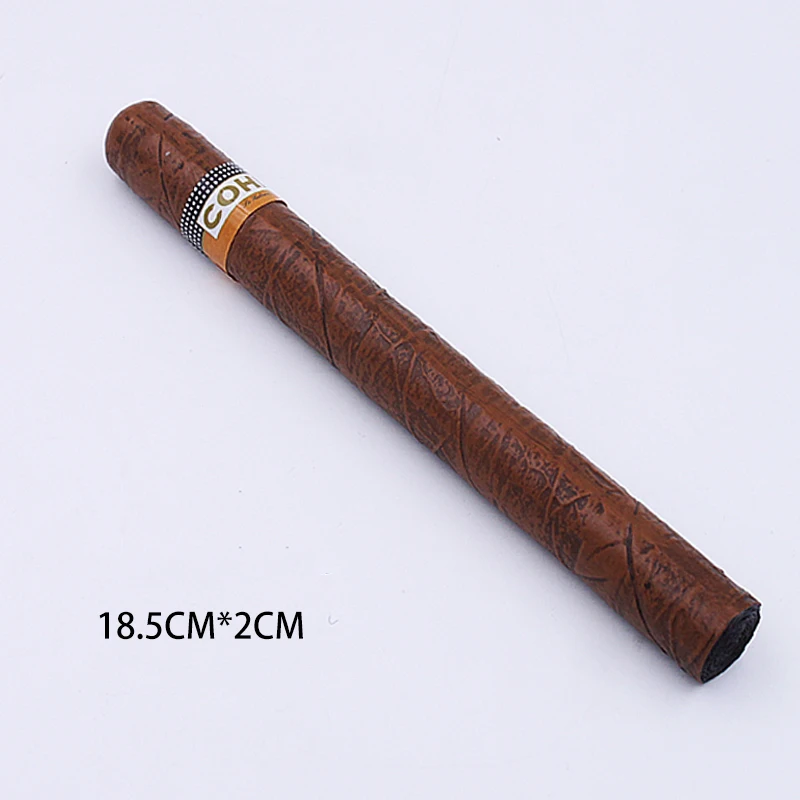 Resin plastic cigar decoration Realistic Simulation Fake 3 Size Cigars Props Cigar Model 6