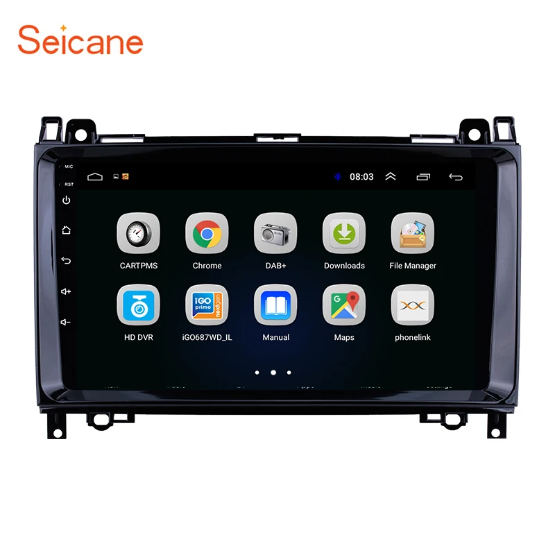 Автомобильный мультимедийный плеер Seicane Android 8 1 GPS стерео для Mercedes Benz B W245 B150/Sprinter 211