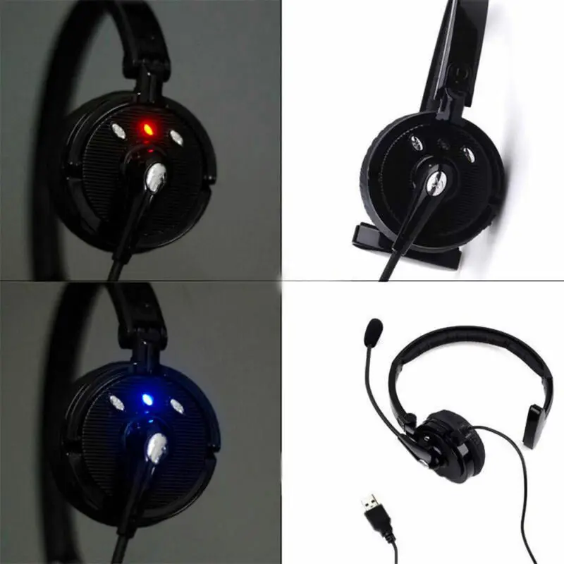 Trucker Drivers Over the Head Headphones Boom Mic Bluetooth Noise Canceling Headset for PS3