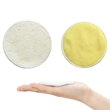 

Bamboo Fiber Universal Makeup Remover Pads Facial Cleaner Skin Care Portable Rounds Wipes Soft Practical Washable Reusable Solid