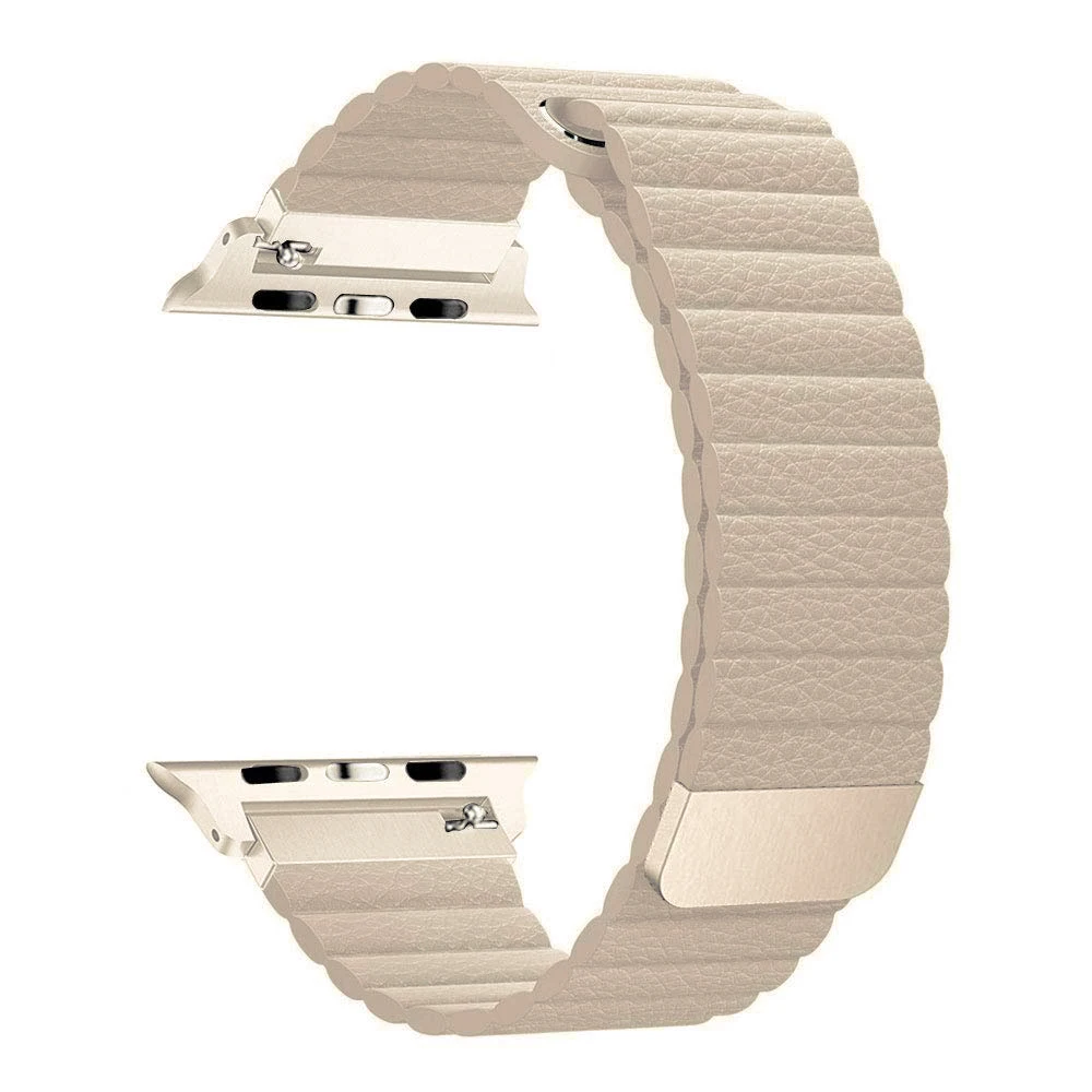 Спортивная петля Tschick для Apple Watch, кожаный ремешок с сильным магнитным замком, сменный ремешок для iWatch серии 4/3/2/1 - Цвет: 3