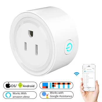 

WIFI Smart US Socket Home Plug Wireless Remote Control Voice Control Smart Power Socket Work With Alexa Google Home