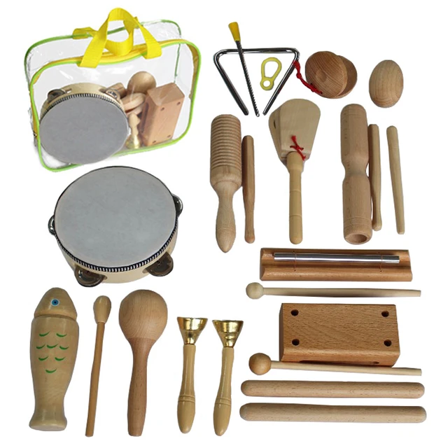 Jouet éducatif en bois, instruments musicaux pour enfants, bâtons