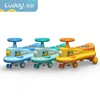 LUDDY B.duck Little Yellow Duck 3-6 Years Old Children's Twisting Car Universal Roller Skating Scooter Flashing Silent Roller Yo