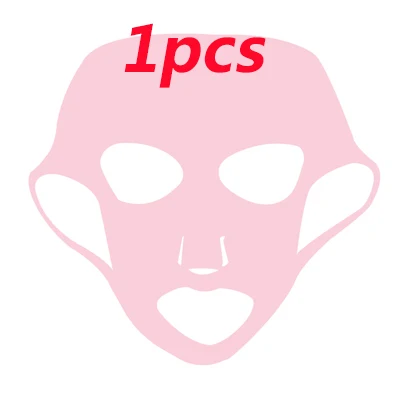 1PCS Силиконовая маска для лица, маска для листа, фиксированная маска для ушей, Антибликовая маска, предотвращающая испарение эссенции, многоразовая отбеливающая маска для лица, уход за кожей - Цвет: 1PCS