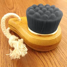 Горячая бамбуковый уголь мягкая волокнистая щетка для умывания лица Глубокая чистка мыть поры уход щетка головка черная головка CUN 668