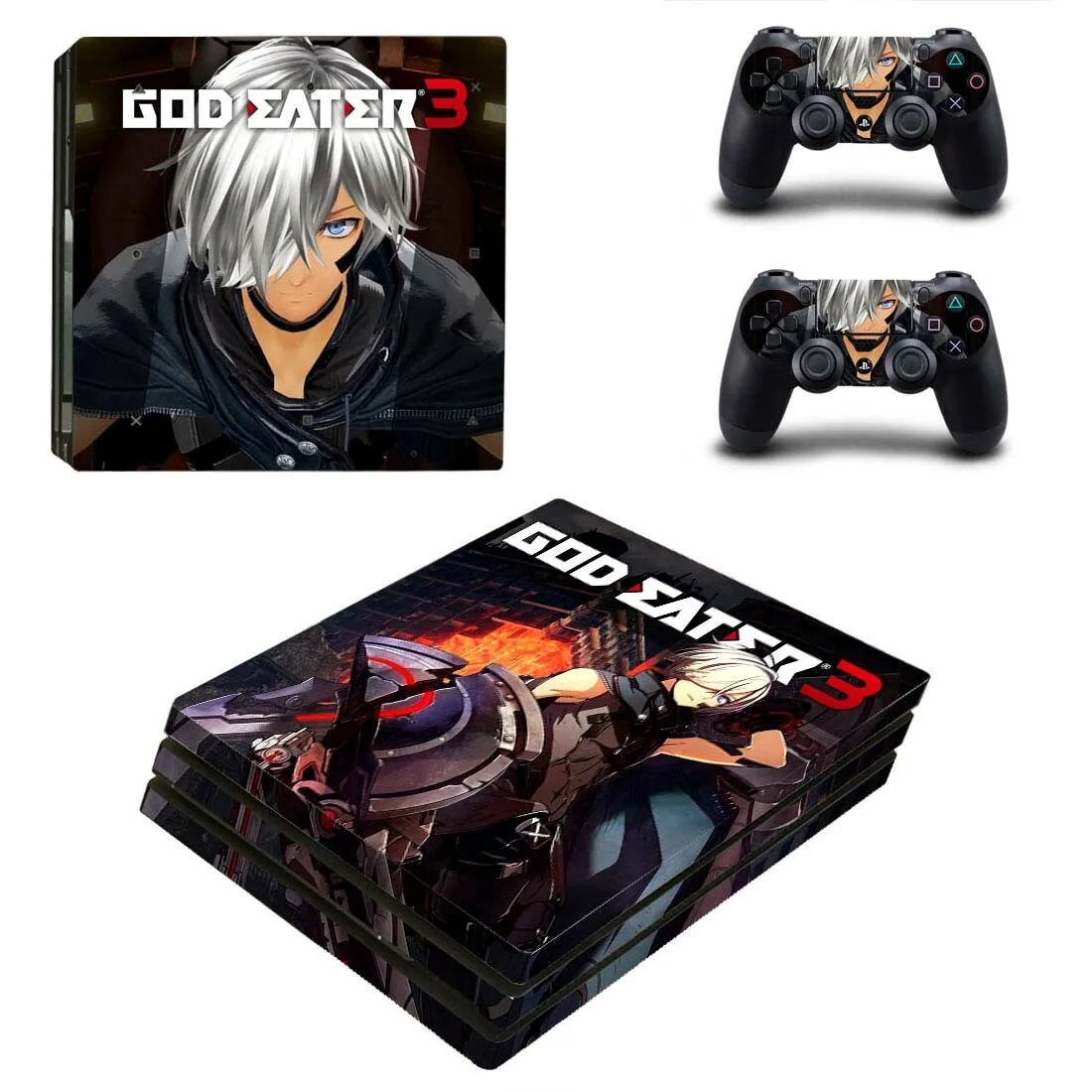 God Eater PS4 Pro стикер s PS 4 Play станция 4 Pro виниловые наклейки на кожу Pegatinas для playstation 4 Pro консоль и контроллер