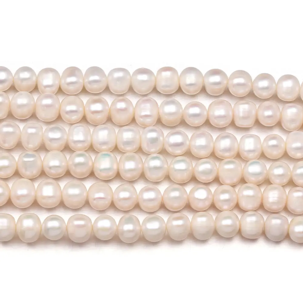 36cm Natural Freshwater Pearl Beading High Quality Loose Spacer Beads For Jewelry Making DIY Bracelet Neckalce Accessories 8-9mm