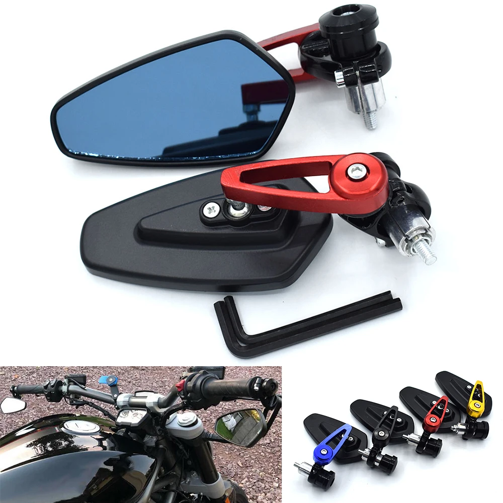 Accesorios Cafe Racer Espejos Moto Cafe Racer APEBAZY 22mm - Bar End,  Aluminio CNC, Para Manillar 7/8\, image size:1000x1000