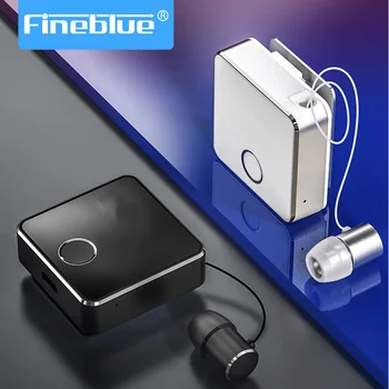 

Fineblue Airmax bluetooth 5.0 aluminum alloy call vibration Bluetooth earpiece wireless earphone Bluetooth headset equipped mic