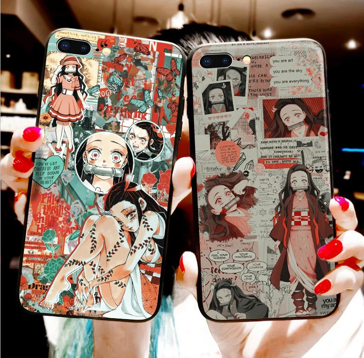 Demon Slayer: Kimetsu no Yaiba пара черный чехол для телефона для huawei p30 pro p30 lite p20 pro p10 mate 20 p10 lite honor 9 lite