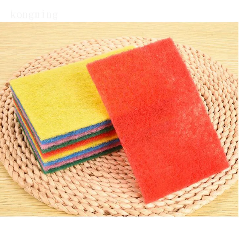 10 pieces / set of color random high efficiency scouring cloth dish cloth kitchen rag strong decontamination dish towel