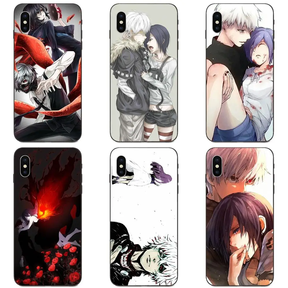 Мягкие чехлы из ТПУ для Apple iPhone 4 4S 5 5S SE 6 6S 7 8 11 Plus X XS Max XR Pro Tokyo Ghoul Touka And Kaneki |