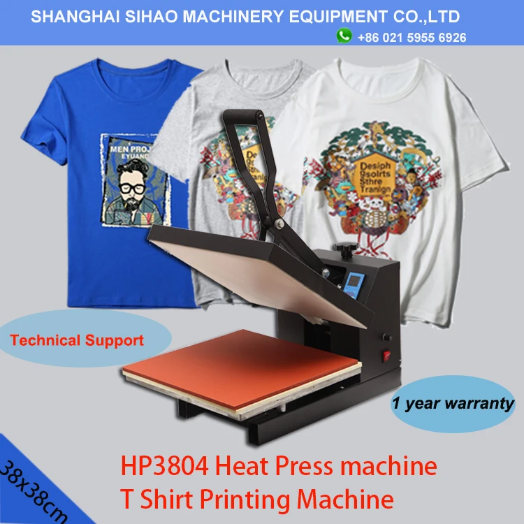 15 "X 15" раскладушка термопресс футболка цифровая переводная сублимационная машина