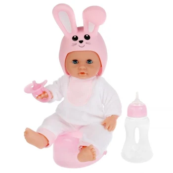 

Bobblehead sounded, in a hare costume, 25 cm, drinks, 4 verses and a song by A. Barto