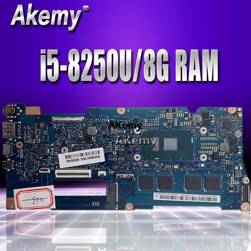 Akemy UX330UAR материнская плата для ноутбука ASUS UX330UAR UX330UA UX330U U3000U Mianboard i5-8250U 8G ram обмен Akemy UX330UAR материнская плата для ноутбука ASUS UX330UAR UX330UA UX330U U3000U Mianboard i5-8250U 8G ram обмен