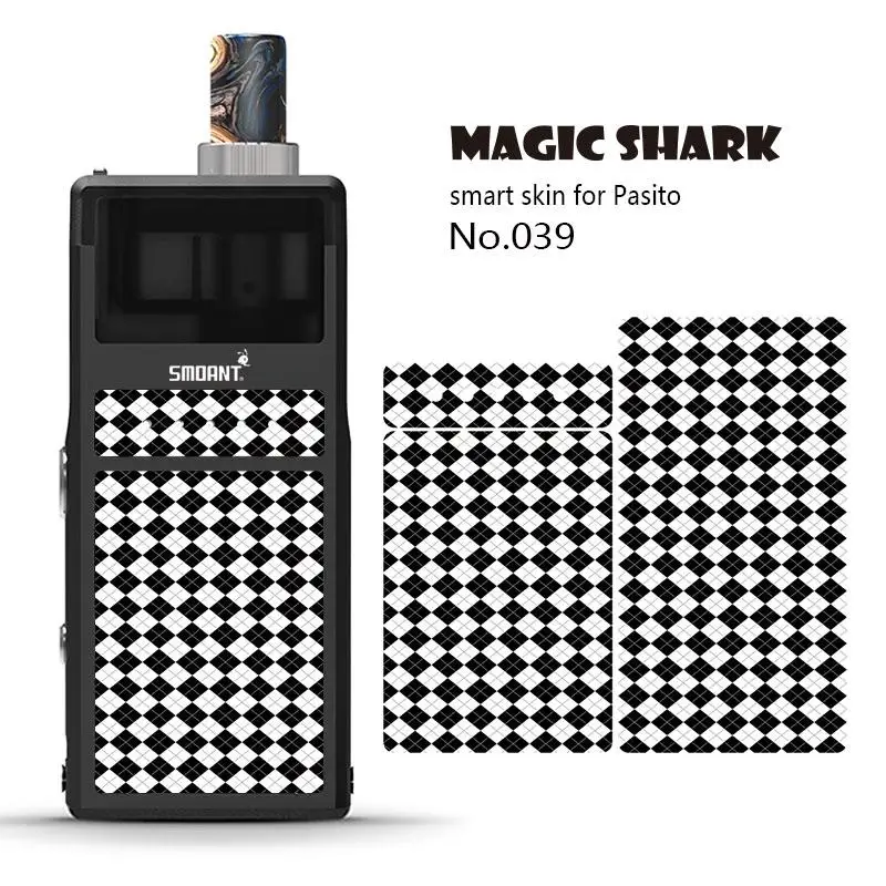 Magic Shark Fur ME+ YOU Ультратонкий чехол с принтом в виде черепов Venom Stone, пленка, наклейка на кожу для Smoant Pasito 036-045 - Цвет: 039