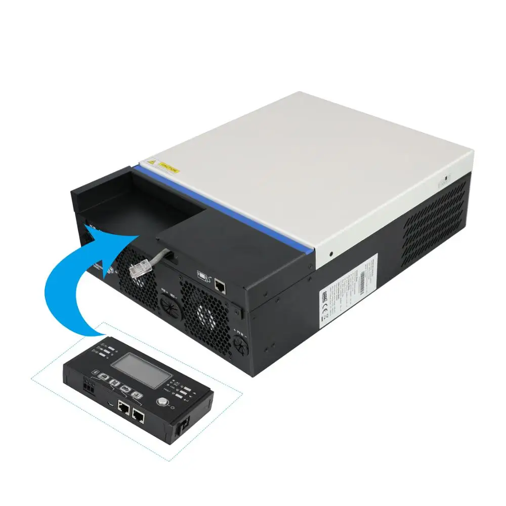 Солнечный инвертор PowMr 3 кВт с чистой синусоидой MPPT 80A зарядное устройство для