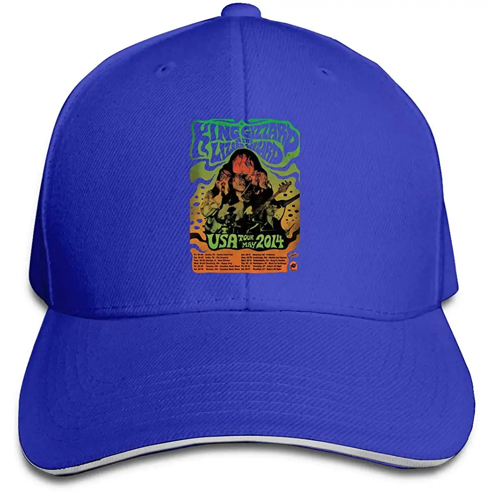 TSDFCKing Gizzard and Lizard Wizard модная повседневная регулируемая бейсболка для мужчин и женщин черного цвета