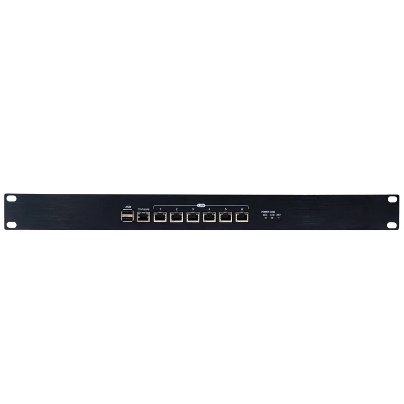 Intel Celeron J1900 Мини ПК 6 Lan на бортовой 4 Гб межсетевой экран 1U chassics сервер pfsense