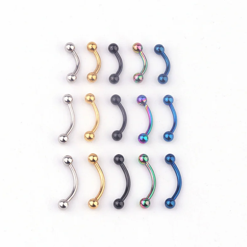 

1Pc Sexy Women Mix Color Navel Piercing Belly Button Ring Body Jewelry Metal 361L Stainless Steel Ball Round 6 8 10mm Jewelry