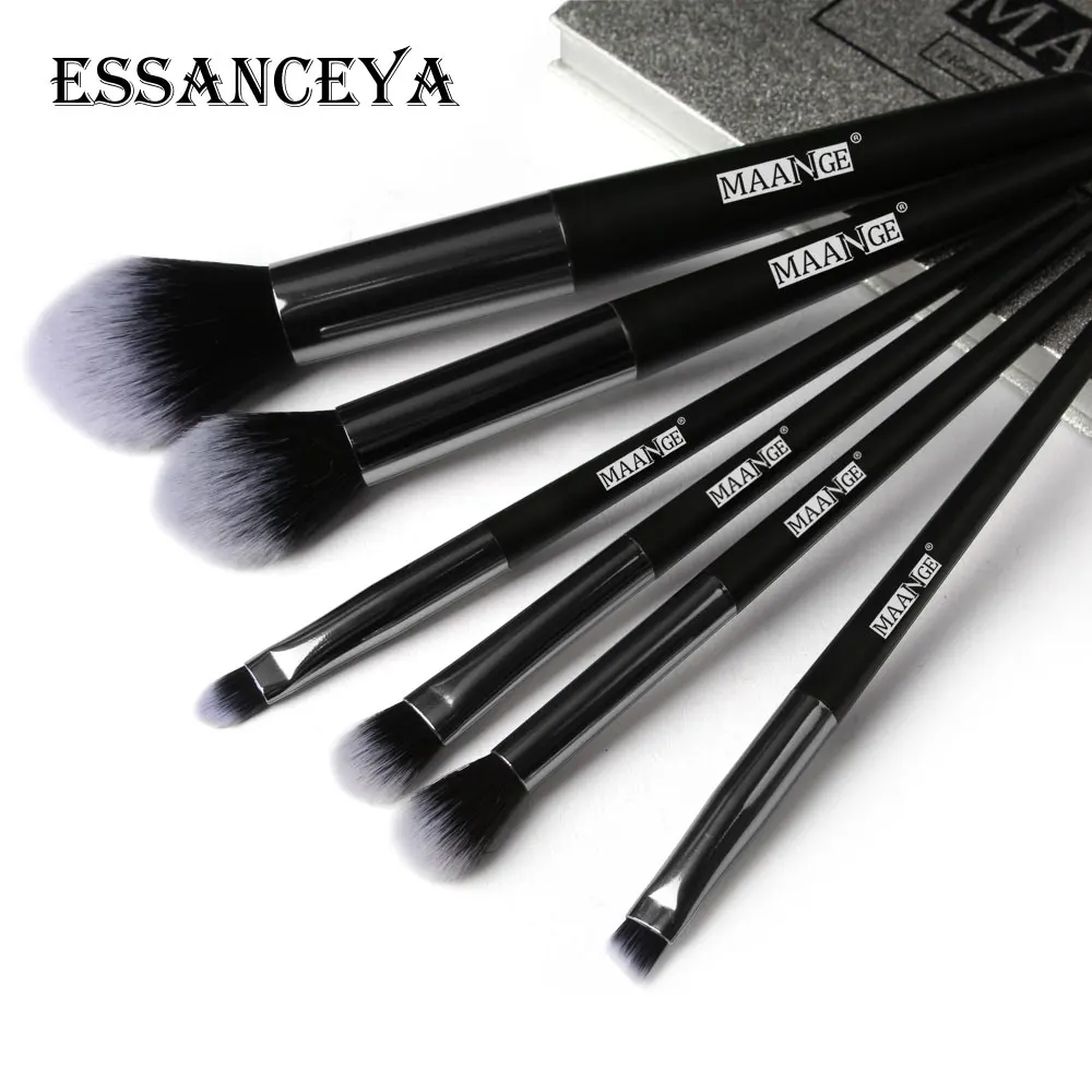 ESSANCEYA 6 шт./компл. Профессиональный набор кистей для макияжа, косметический набор с макияжя теней кисть для смешивания Макияж Кисти Инструменты