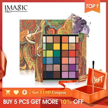 

IMAGIC New 36 Colors Eyeshadow Matte Make Up Palette Shimmer Pearlescent Rainbow Holy Grail Palette Eyeshadow Powder