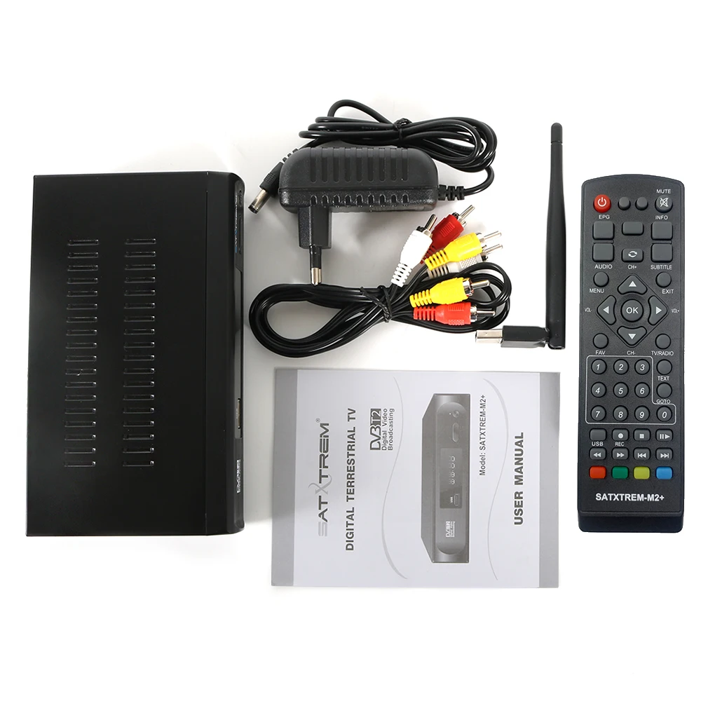 Add USB Wifi Satxtrem ТВ приставка DVB-T2 цифровой ТВ тюнер DVB-T2 Vga FTA ТВ приёмник Wifi приемник DVBT2 HD ТВ DVB-T H.264 Dolby Youtube HD - Цвет: Add USB Wifi