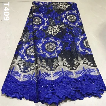

Tollola Royal Blue French Lace Nigerian Lace Fabrics African Lace Fabric 2019 High Quality Tulle Net Lace For Party Dress
