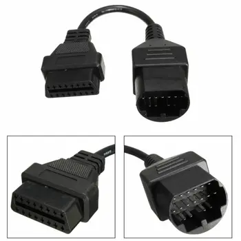 

Black Diagnostic Cable Extension Connector For Mazda Ford 17 to 16 Pin