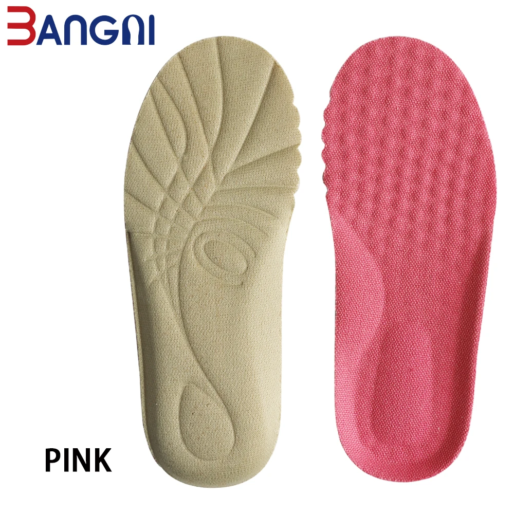 Pink Color 3ANGNI детские ортопедические стельки для обуви Детская плоская поддержка свода стопы ортопедические подушки Губка дышащий уход за здоровьем ног стелька - Цвет: Pink Color