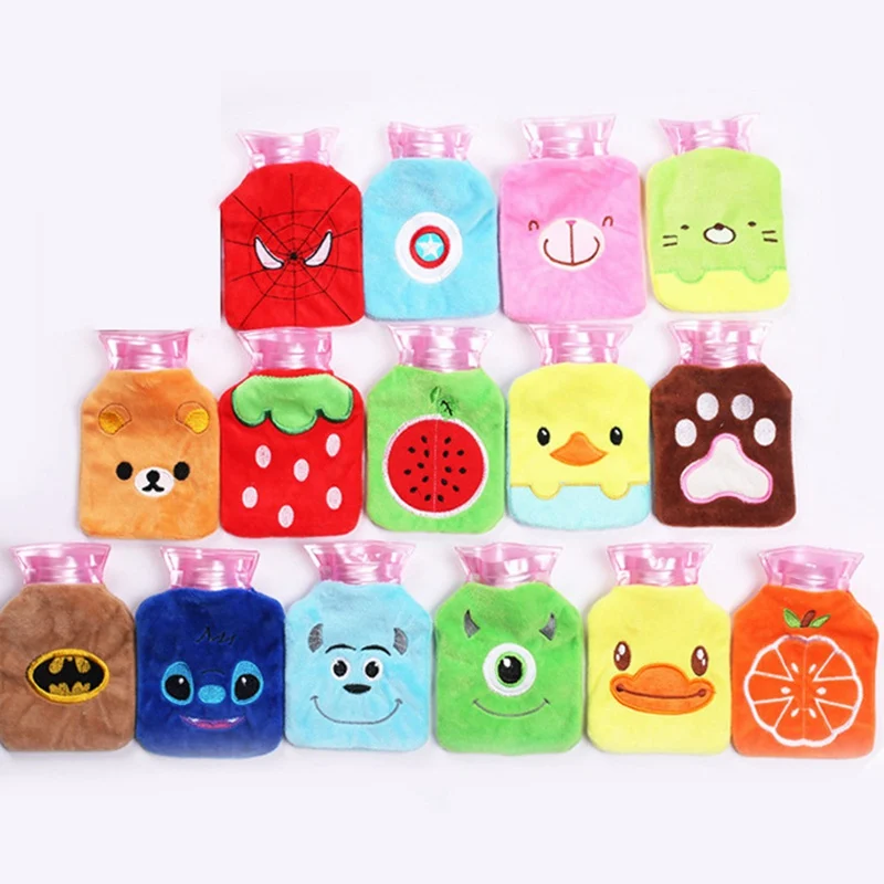 Cute Cartoon Hand Warm Hot Water Bottle Mini Hot Water Bottles Portable Hand Warmer Girls Pocket Hand Feet Hot Water Bags