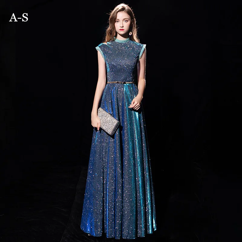 

2019 Banquet Evening Dress Female Beauty Queen Noble Elegant Long High-end Slim Host Dress Ladies Temperament