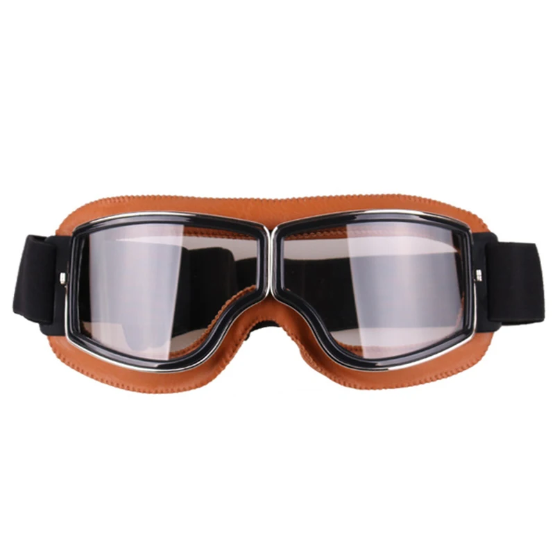 Motorcycle Goggles Helmet Pilot Scooter Retro Moto Outdoor Dirt Bike Riding Sunglasses Motocross Glasses Vintage Off-Road ATV