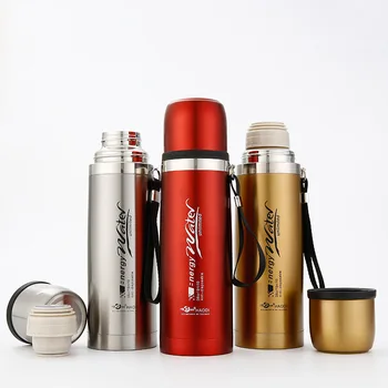 

Large Capacity Thermos Vacuum Flasks Stainless Steel Thermal Bottle 1000ml Drinkware Outdoor Cup Steel Travel Tumbler