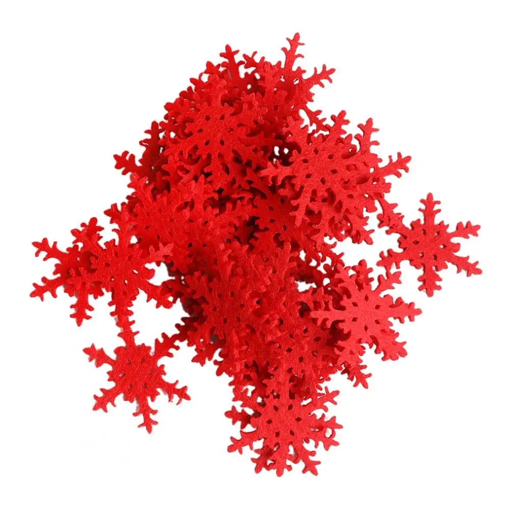 100pcs Lots Xmas Snowflakes Window Clings Sticker Christmas Home Ornaments