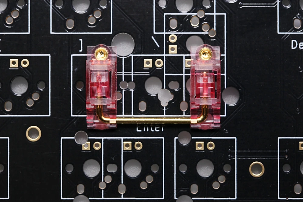 Everglide розовый прозрачный позолоченный Pcb винт в стабилизатор для пользовательской механической клавиатуры gh60 xd64 xd84 6.25x 2x 7x xd87