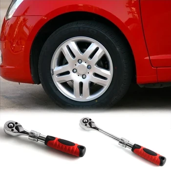 

Hot 72Teeth Extendable Wrenches Spanners Wrenches Auto Car Repair Tool Handle Wrenches 1/4" 3/8" 1pcs
